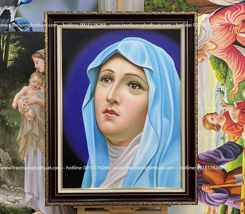 Tranh Đức Mẹ Maria- Tranh Công Giáo Treo Phòng Khách