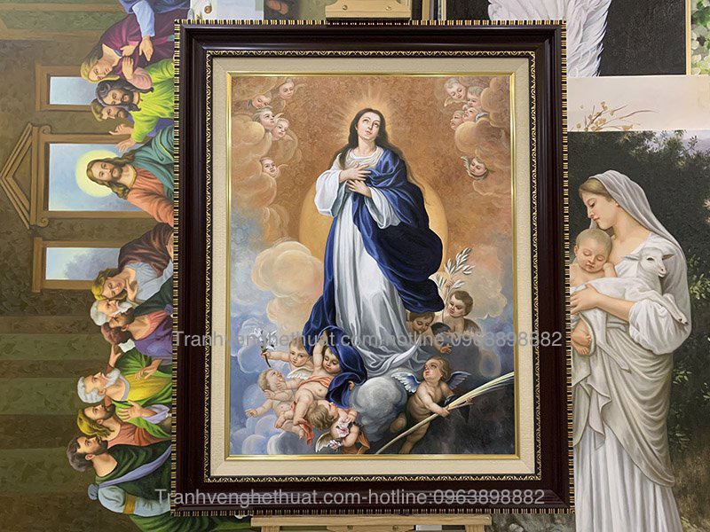 560+ Mẫu Tranh Công Giáo Đẹp - Ý Nghĩa Về Tranh Đức Mẹ Maria