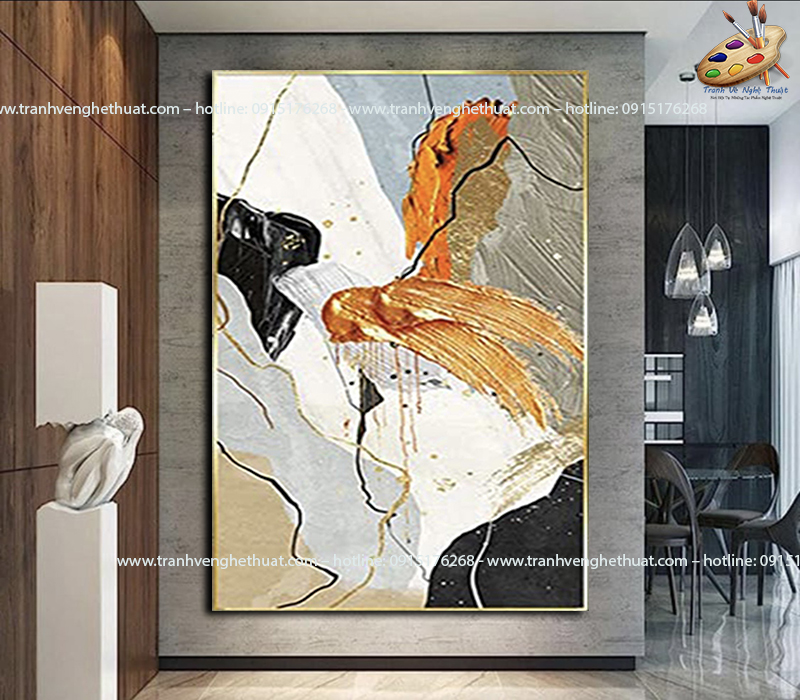 Tranh Trừu Tượng Treo Phòng Khách - Trang Trang Trí