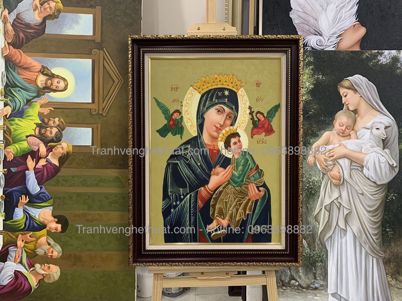 Tranh Đức Mẹ Hằng Cứu Giúp -Tranh Công Giáo