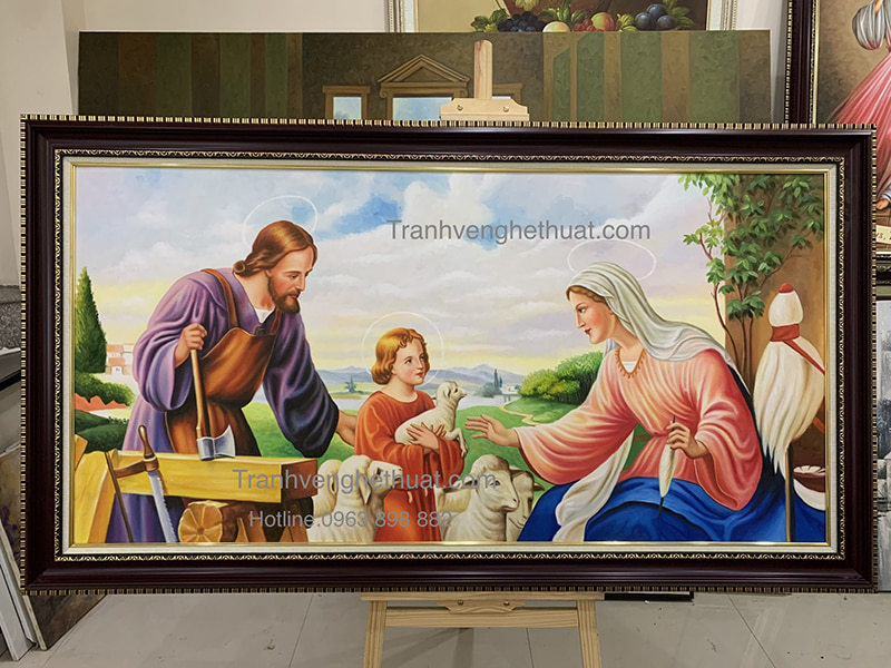 Tranh Công Giáo - Tranh Gia Đình Thánh Gia - Tranh Vẽ